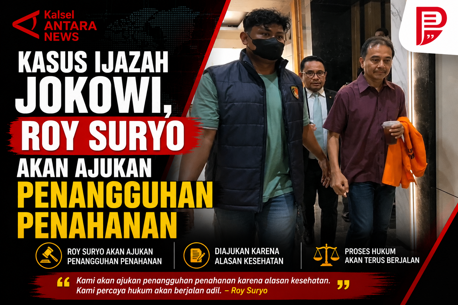 Kasus Ijazah Jokowi, Roy Suryo akan Ajukan Penangguhan Penahanan