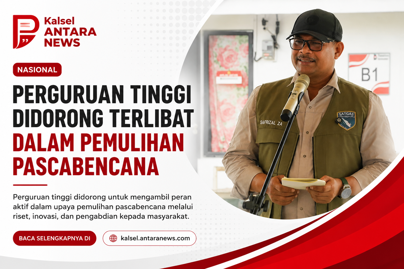 Perguruan tinggi didorong terlibat dalam pemulihan pascabencana
