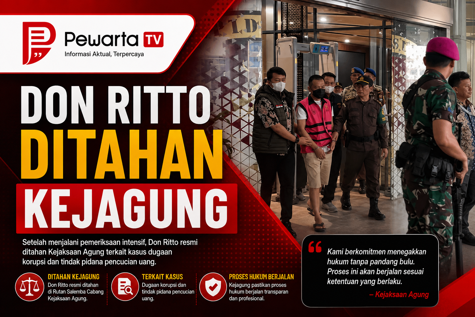 Don Ritto Ditahan Kejagung